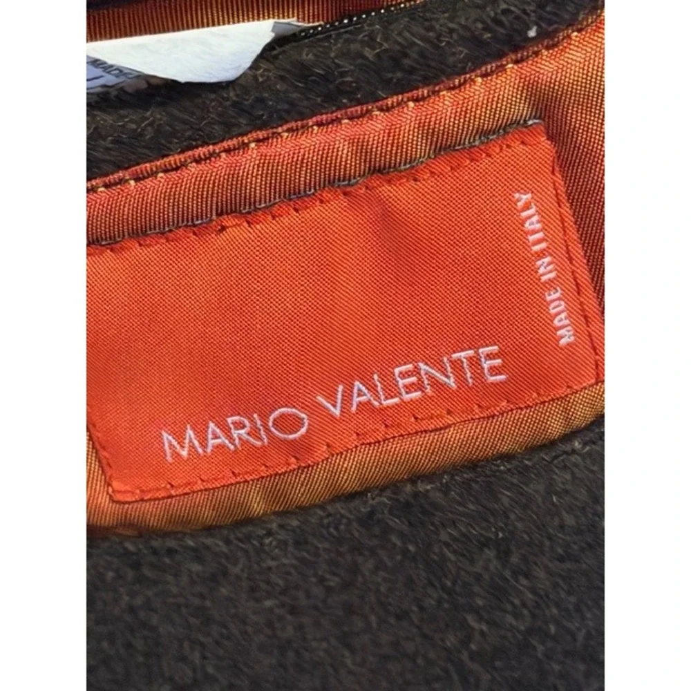 Mario Valente Mens Wool Cashmere Coat Made in Italy Brown Size 44R